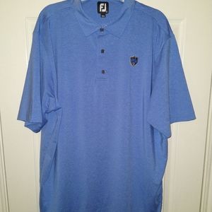 Footjoy FJ Blue Golf Polo Shirt Men's sz XL